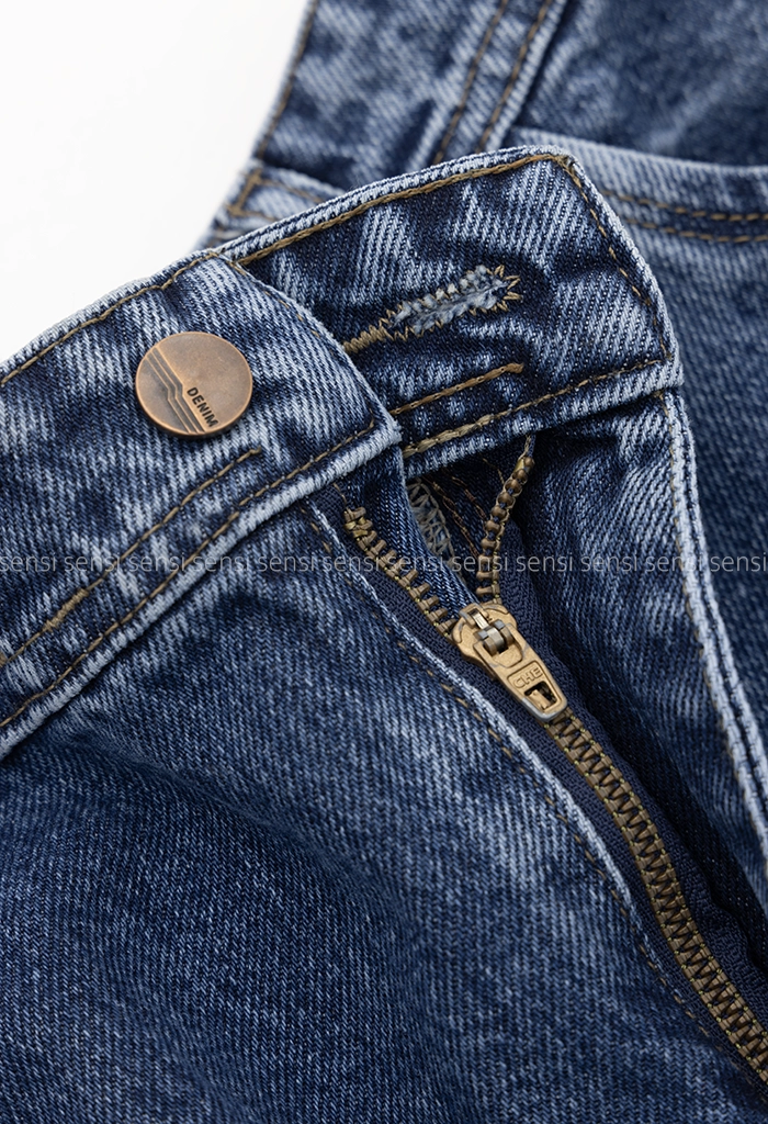 شلوار جین مام سایز بزرگ پشت کش کد1005169